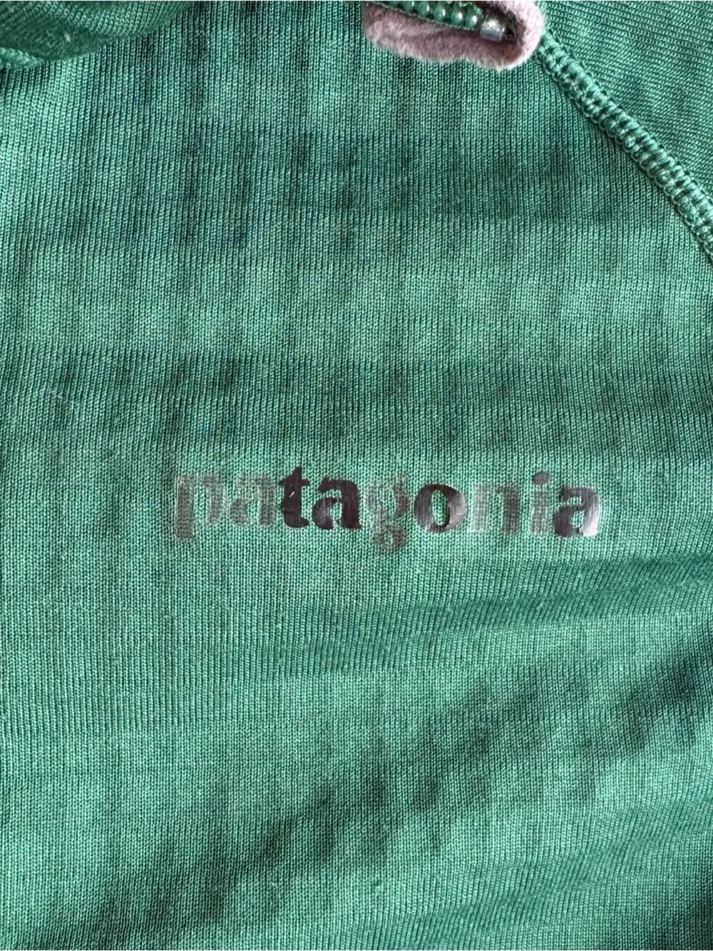 Patagonia Men's XL R1 Full-Zip Jacket Hunter Green Polartec Grid Fleece Fall2015